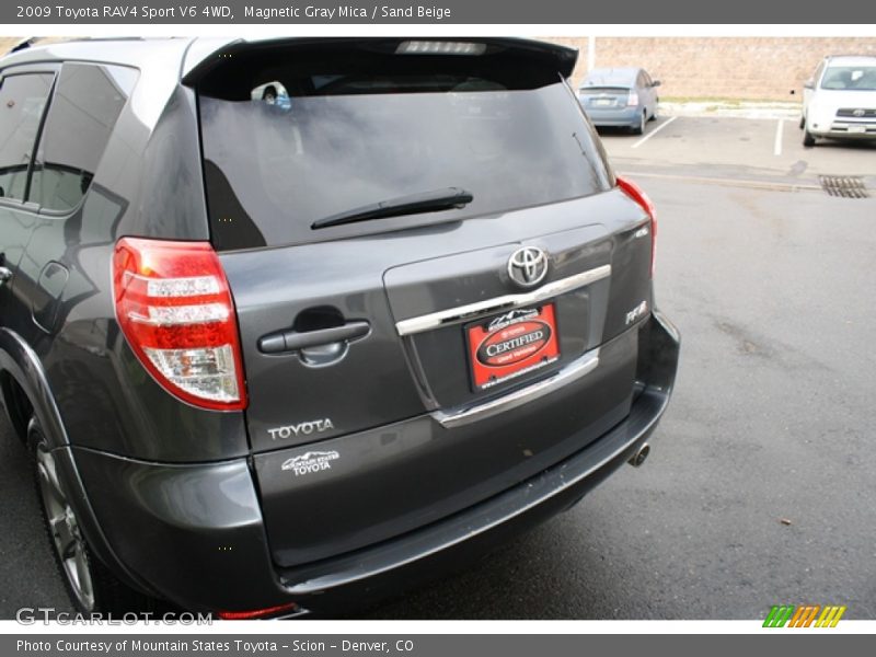 Magnetic Gray Mica / Sand Beige 2009 Toyota RAV4 Sport V6 4WD