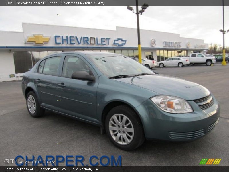 Silver Moss Metallic / Gray 2009 Chevrolet Cobalt LS Sedan