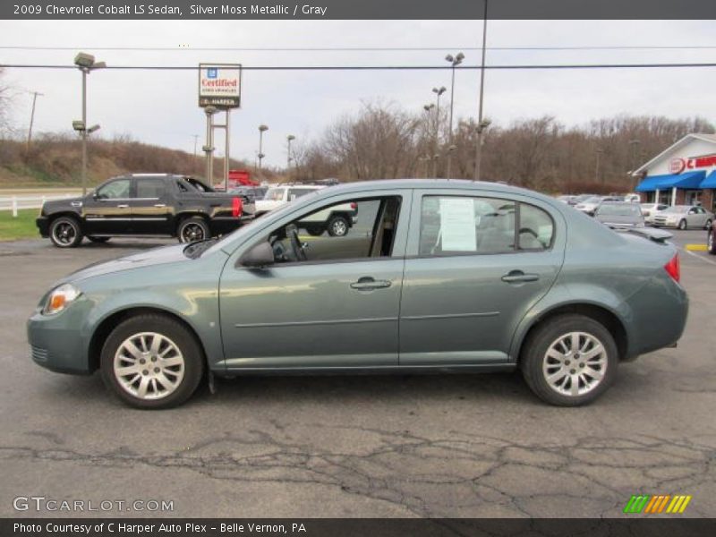 Silver Moss Metallic / Gray 2009 Chevrolet Cobalt LS Sedan