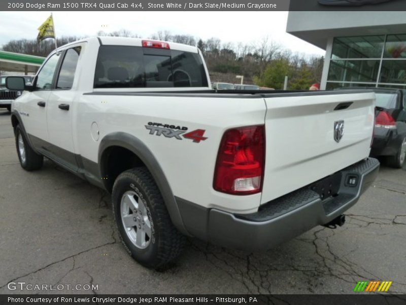 Stone White / Dark Slate/Medium Graystone 2009 Dodge Ram 1500 TRX4 Quad Cab 4x4