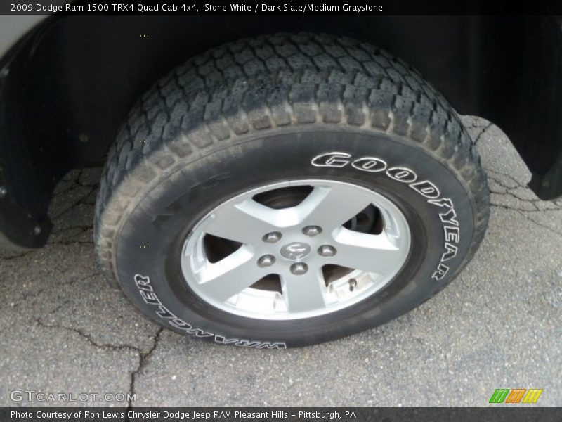 Stone White / Dark Slate/Medium Graystone 2009 Dodge Ram 1500 TRX4 Quad Cab 4x4