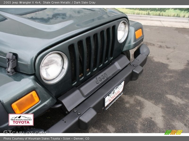 Shale Green Metallic / Dark Slate Gray 2003 Jeep Wrangler X 4x4