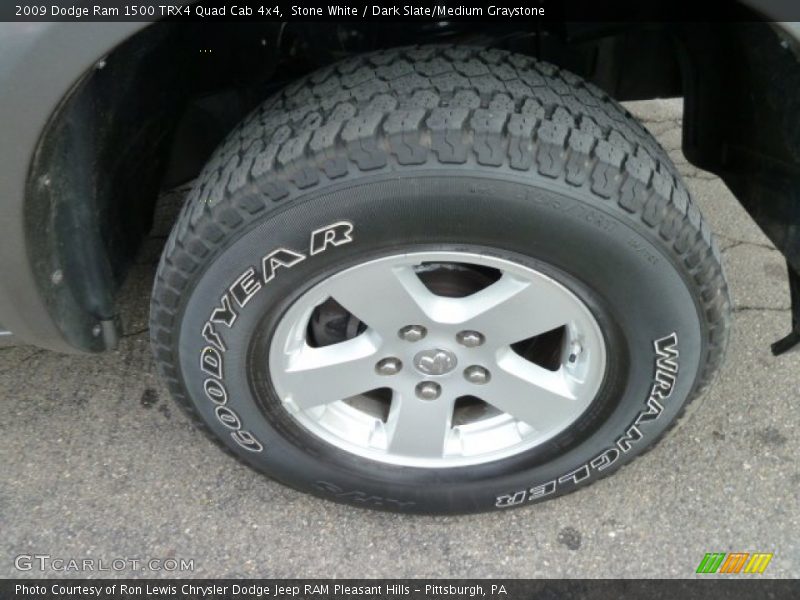Stone White / Dark Slate/Medium Graystone 2009 Dodge Ram 1500 TRX4 Quad Cab 4x4