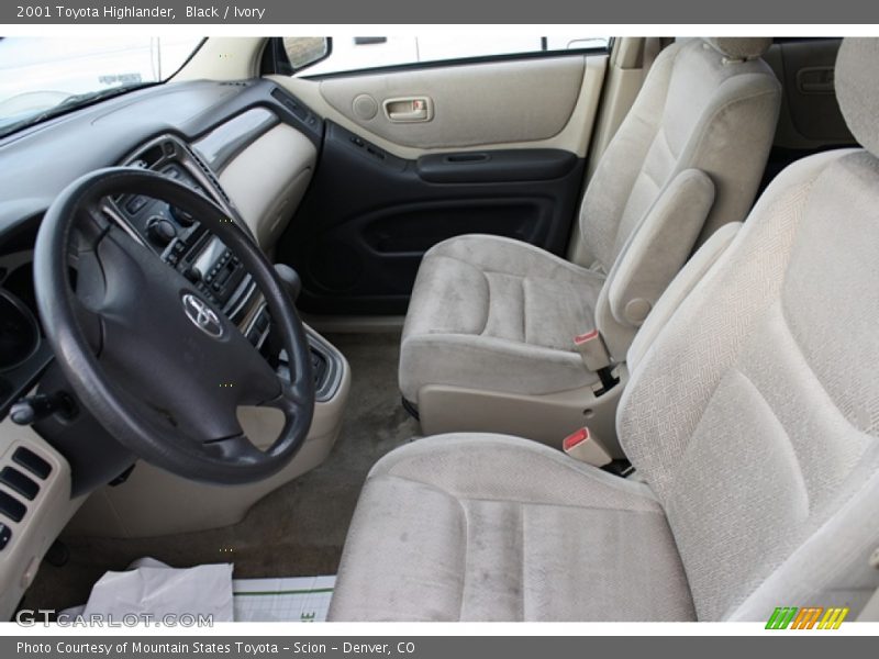 Black / Ivory 2001 Toyota Highlander