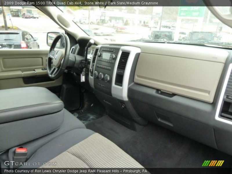 Stone White / Dark Slate/Medium Graystone 2009 Dodge Ram 1500 TRX4 Quad Cab 4x4