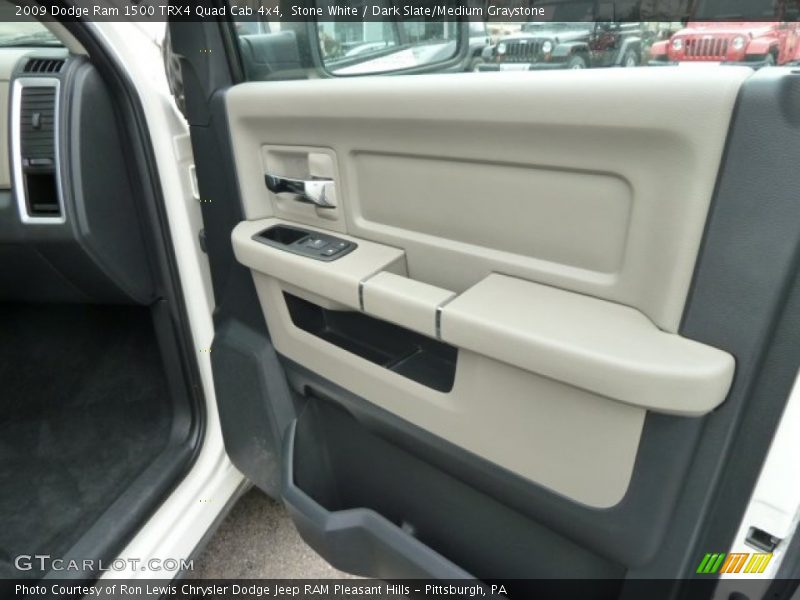 Stone White / Dark Slate/Medium Graystone 2009 Dodge Ram 1500 TRX4 Quad Cab 4x4
