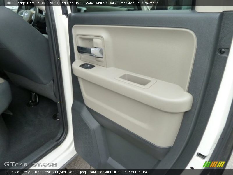 Stone White / Dark Slate/Medium Graystone 2009 Dodge Ram 1500 TRX4 Quad Cab 4x4