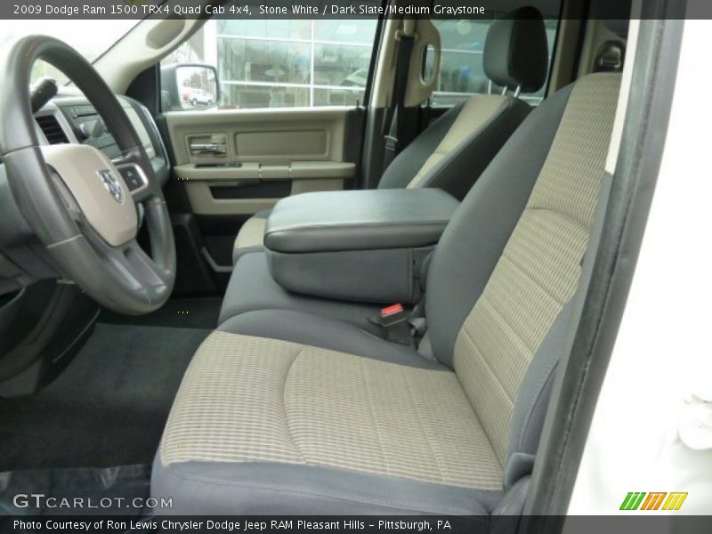 Stone White / Dark Slate/Medium Graystone 2009 Dodge Ram 1500 TRX4 Quad Cab 4x4