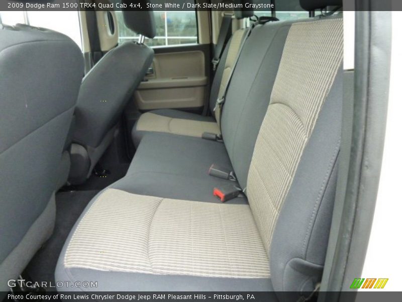 Stone White / Dark Slate/Medium Graystone 2009 Dodge Ram 1500 TRX4 Quad Cab 4x4