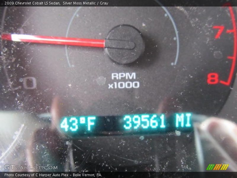 Silver Moss Metallic / Gray 2009 Chevrolet Cobalt LS Sedan