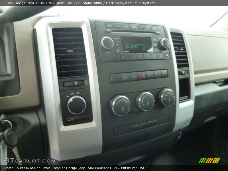 Stone White / Dark Slate/Medium Graystone 2009 Dodge Ram 1500 TRX4 Quad Cab 4x4