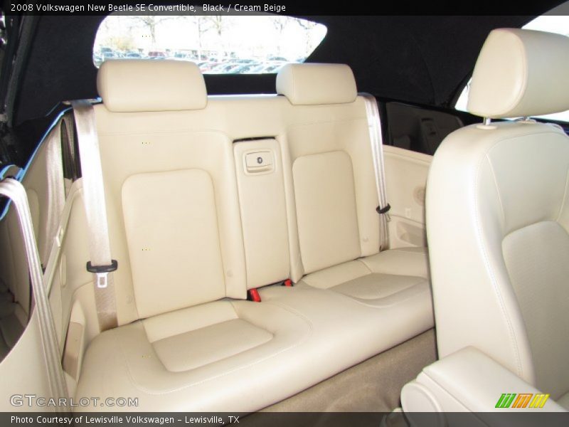 Black / Cream Beige 2008 Volkswagen New Beetle SE Convertible