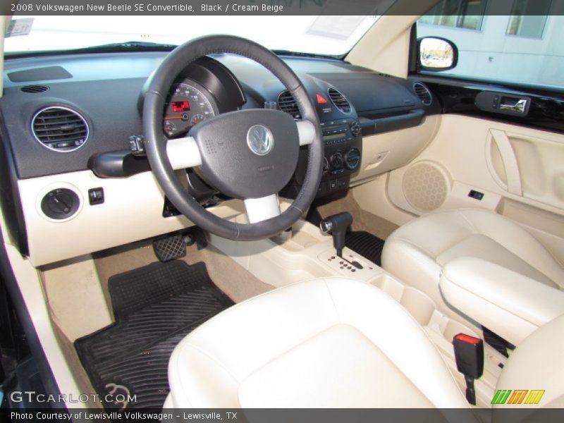  2008 New Beetle SE Convertible Cream Beige Interior