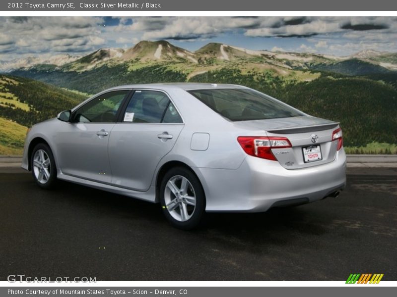 Classic Silver Metallic / Black 2012 Toyota Camry SE