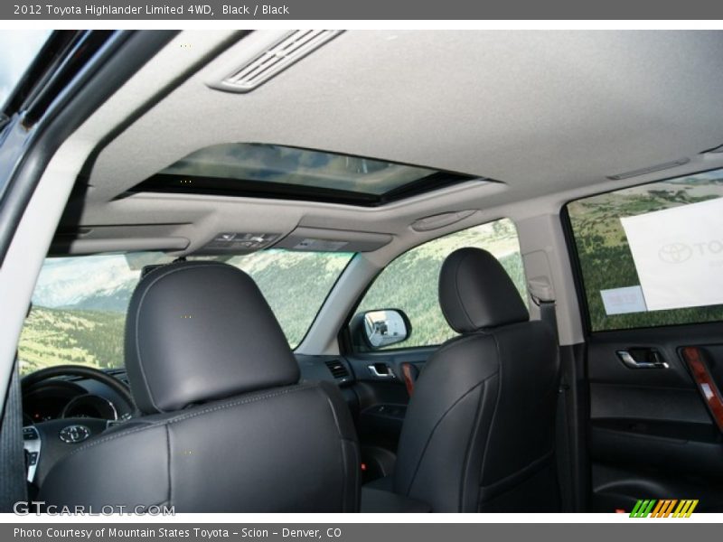 Black / Black 2012 Toyota Highlander Limited 4WD