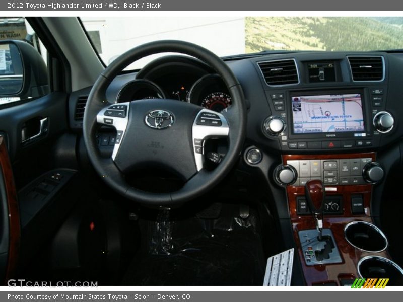 Black / Black 2012 Toyota Highlander Limited 4WD