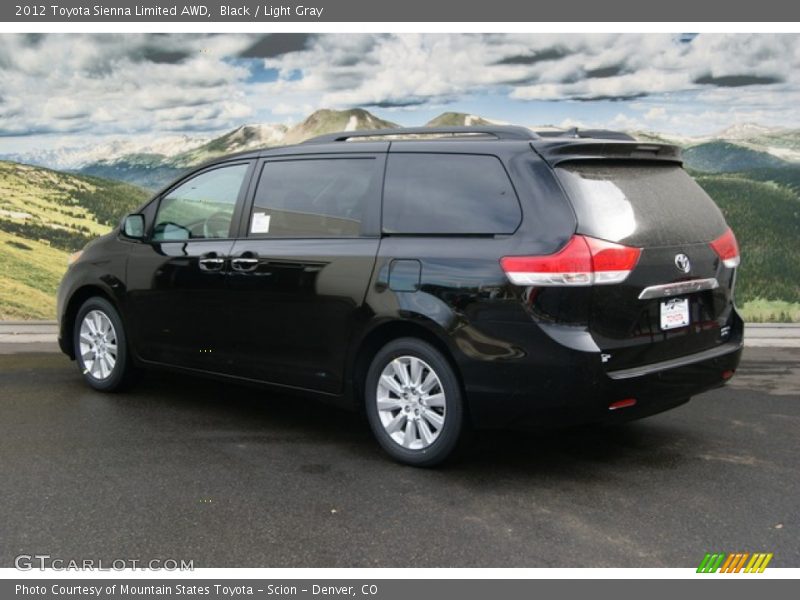 Black / Light Gray 2012 Toyota Sienna Limited AWD