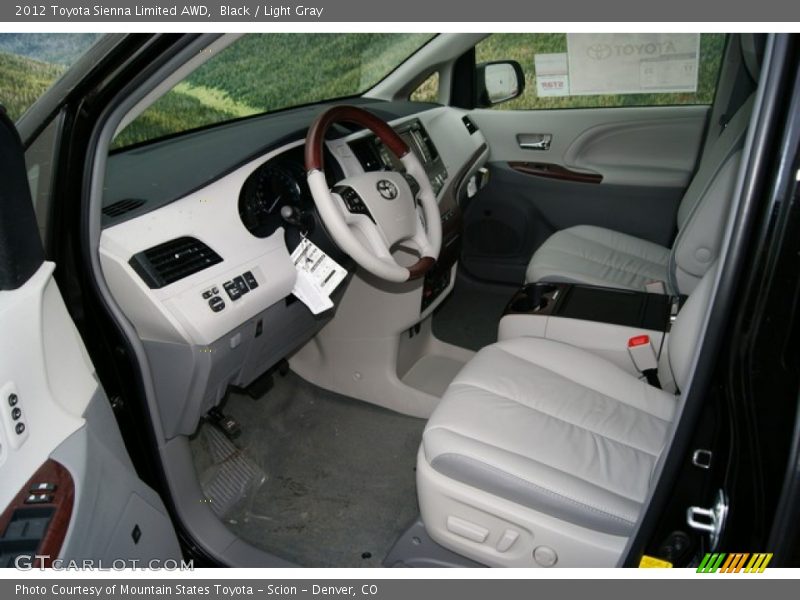 Black / Light Gray 2012 Toyota Sienna Limited AWD