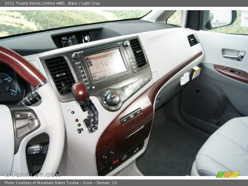 Black / Light Gray 2012 Toyota Sienna Limited AWD