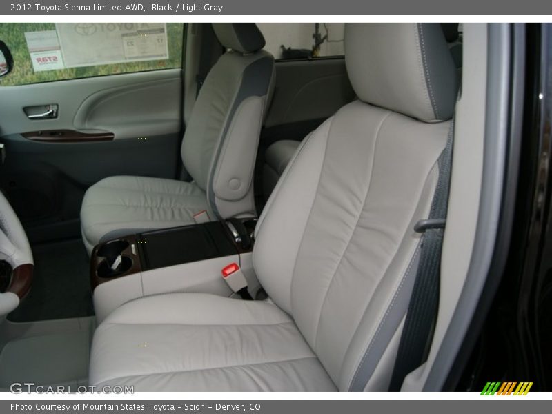 Black / Light Gray 2012 Toyota Sienna Limited AWD
