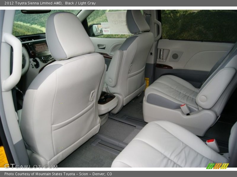 Black / Light Gray 2012 Toyota Sienna Limited AWD