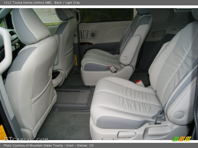 Black / Light Gray 2012 Toyota Sienna Limited AWD