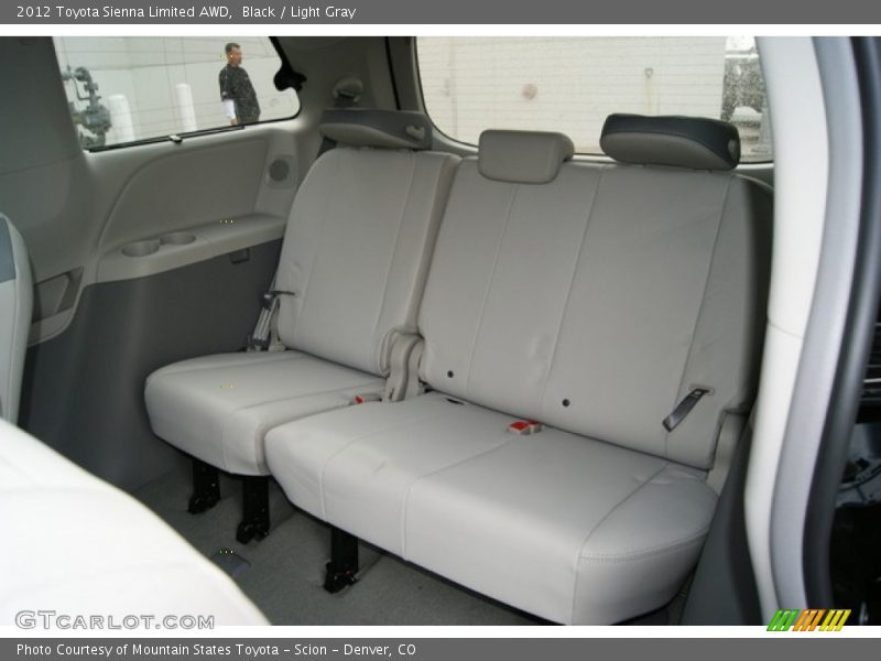 Black / Light Gray 2012 Toyota Sienna Limited AWD