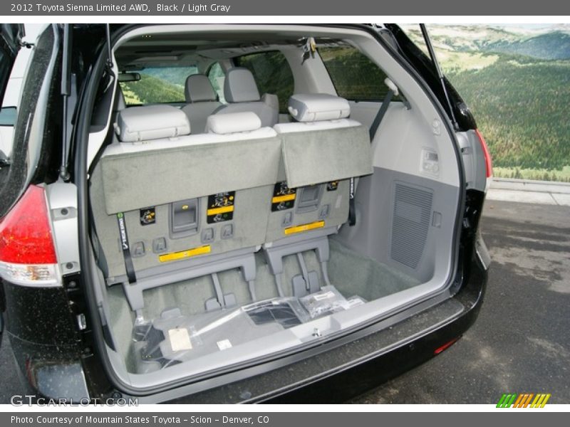 Black / Light Gray 2012 Toyota Sienna Limited AWD