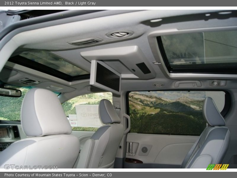Black / Light Gray 2012 Toyota Sienna Limited AWD