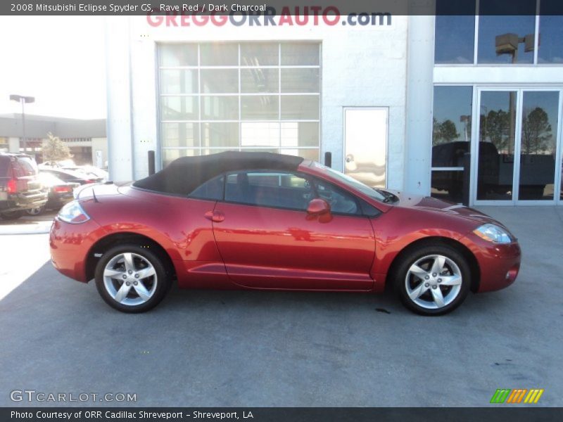 Rave Red / Dark Charcoal 2008 Mitsubishi Eclipse Spyder GS
