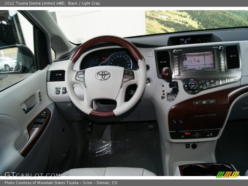Black / Light Gray 2012 Toyota Sienna Limited AWD