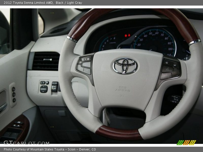 Black / Light Gray 2012 Toyota Sienna Limited AWD