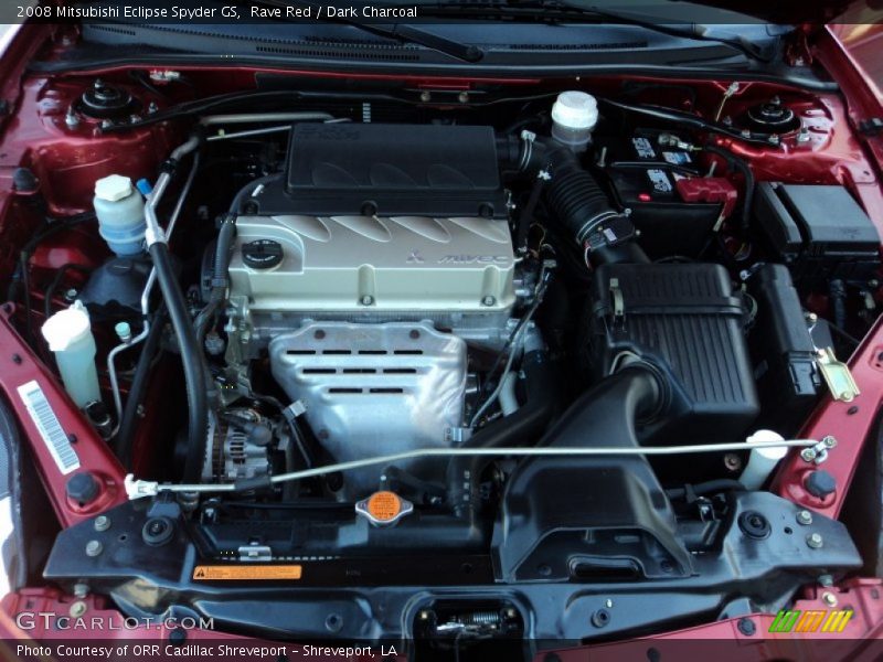 Rave Red / Dark Charcoal 2008 Mitsubishi Eclipse Spyder GS