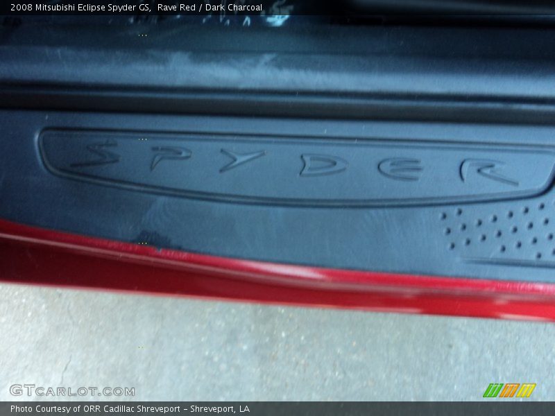 Rave Red / Dark Charcoal 2008 Mitsubishi Eclipse Spyder GS