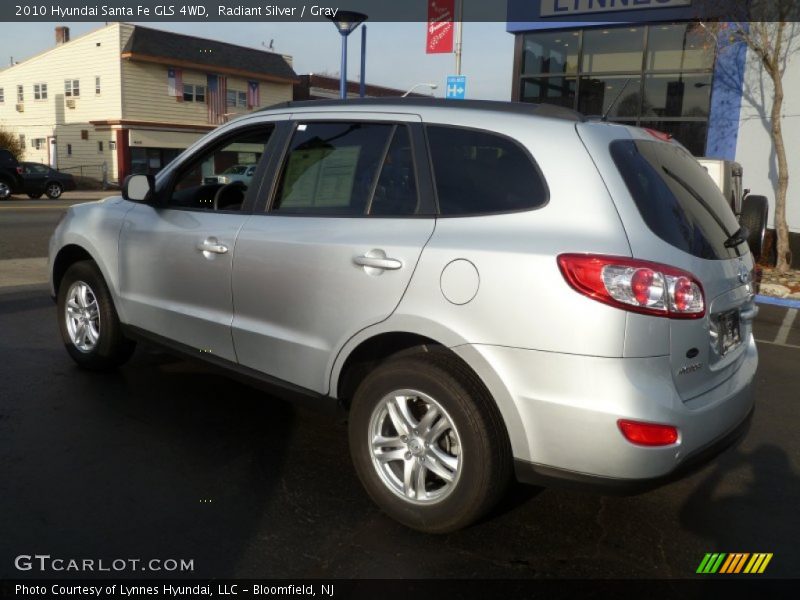Radiant Silver / Gray 2010 Hyundai Santa Fe GLS 4WD
