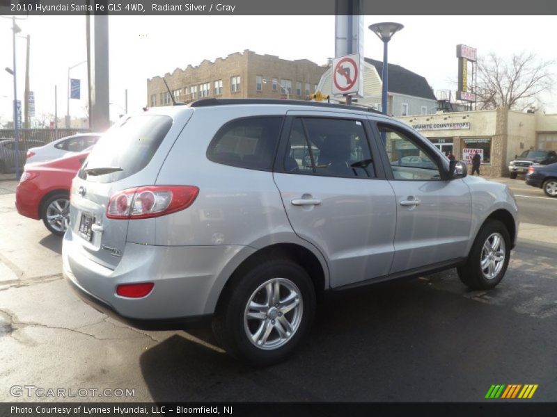 Radiant Silver / Gray 2010 Hyundai Santa Fe GLS 4WD