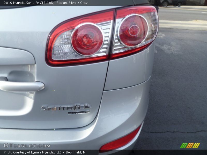Radiant Silver / Gray 2010 Hyundai Santa Fe GLS 4WD