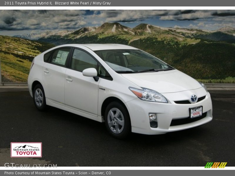 Blizzard White Pearl / Misty Gray 2011 Toyota Prius Hybrid II