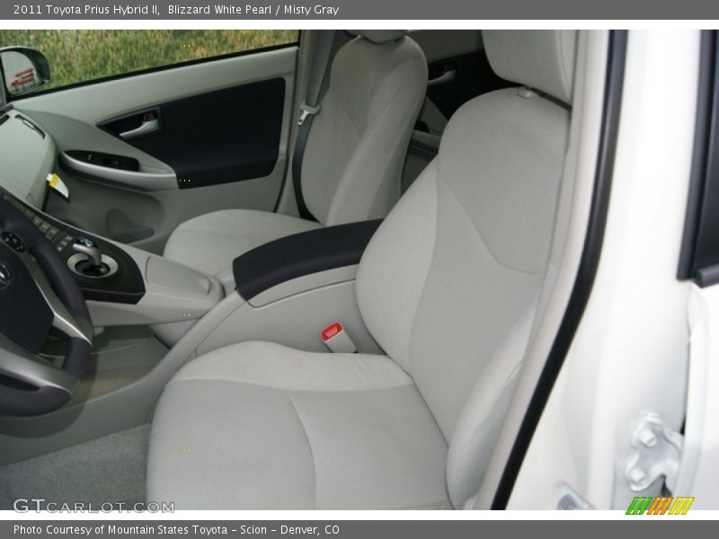 Blizzard White Pearl / Misty Gray 2011 Toyota Prius Hybrid II
