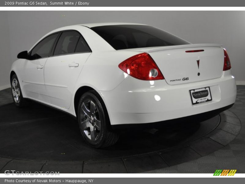 Summit White / Ebony 2009 Pontiac G6 Sedan