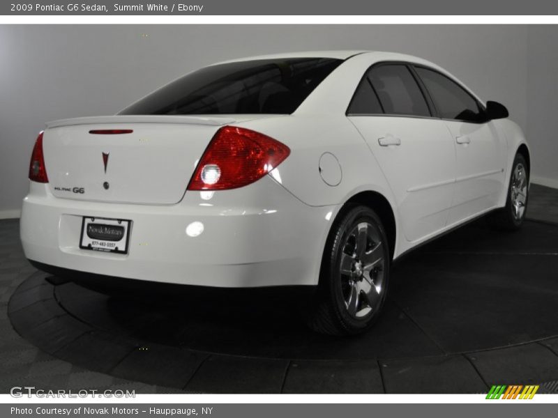 Summit White / Ebony 2009 Pontiac G6 Sedan