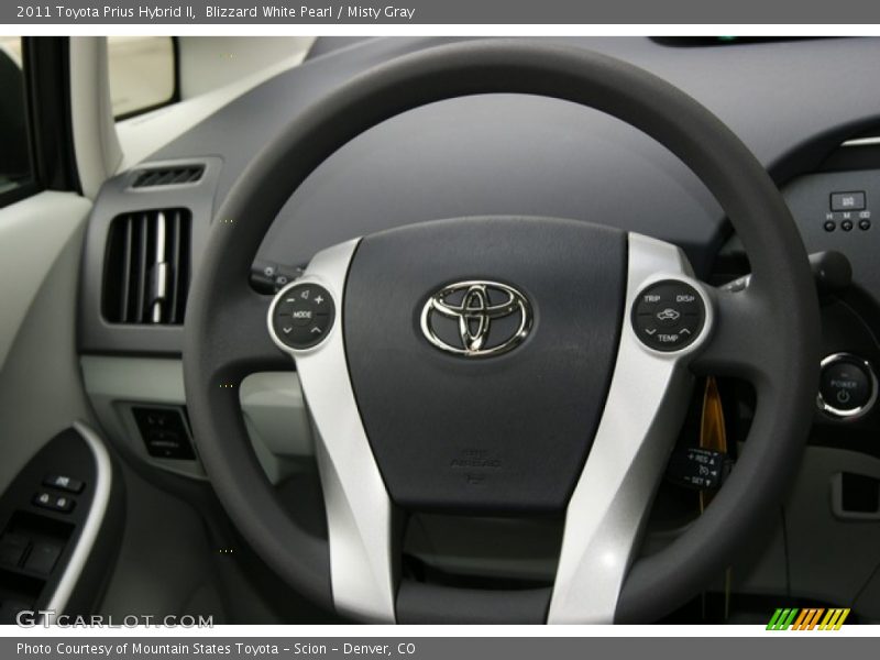 Blizzard White Pearl / Misty Gray 2011 Toyota Prius Hybrid II