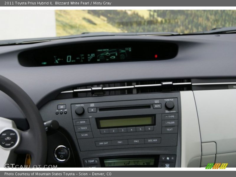 Blizzard White Pearl / Misty Gray 2011 Toyota Prius Hybrid II