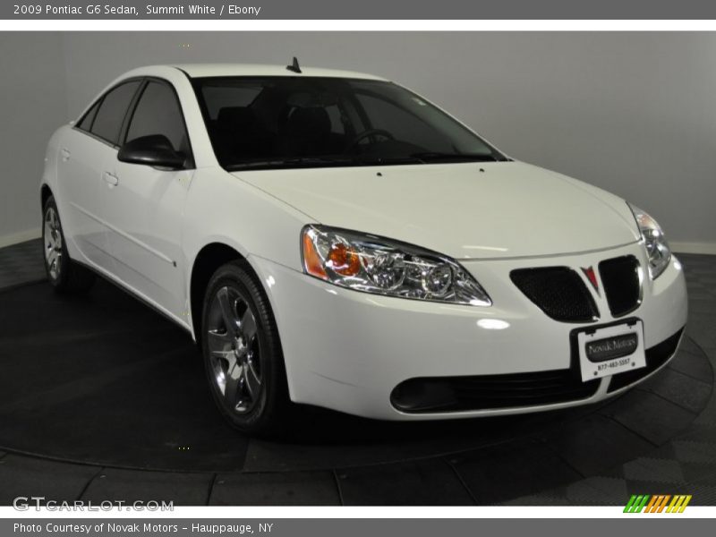Summit White / Ebony 2009 Pontiac G6 Sedan