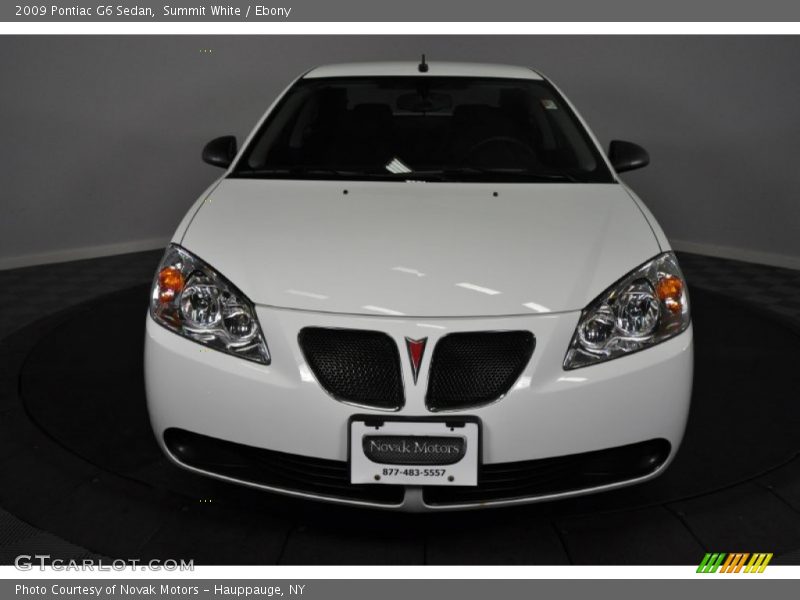 Summit White / Ebony 2009 Pontiac G6 Sedan