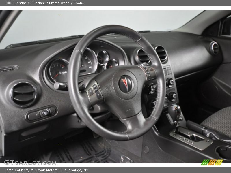 Summit White / Ebony 2009 Pontiac G6 Sedan