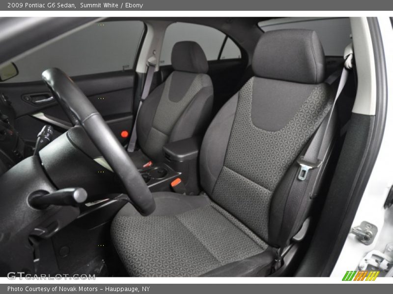 Summit White / Ebony 2009 Pontiac G6 Sedan