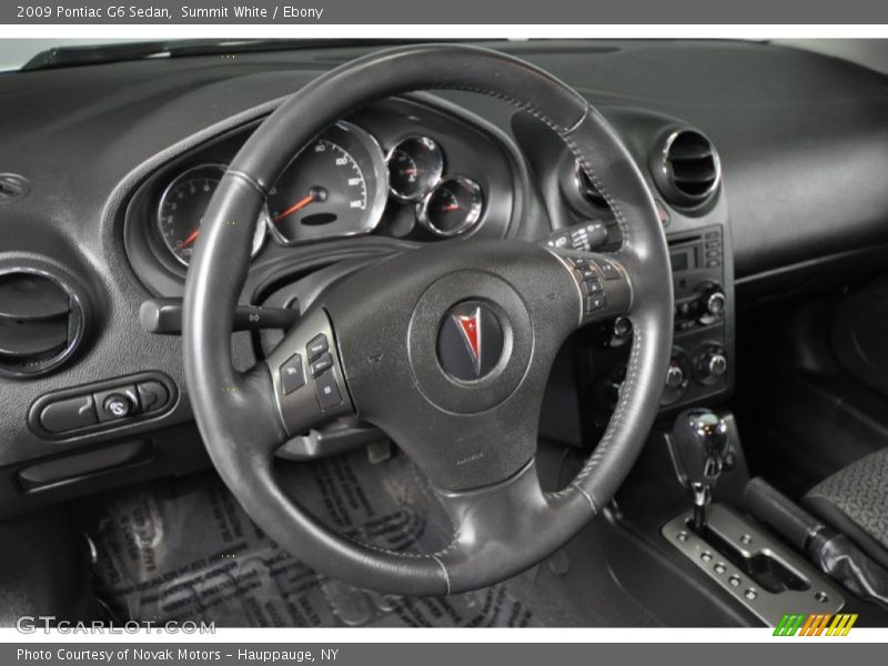 Summit White / Ebony 2009 Pontiac G6 Sedan