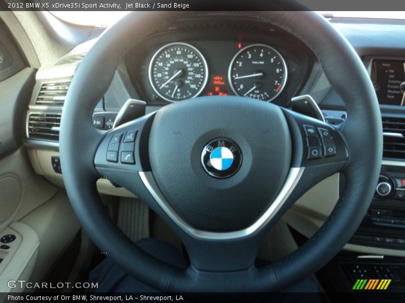 Jet Black / Sand Beige 2012 BMW X5 xDrive35i Sport Activity