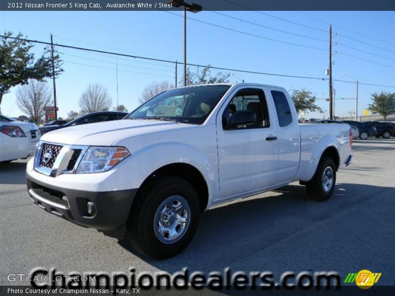 Avalanche White / Steel 2012 Nissan Frontier S King Cab